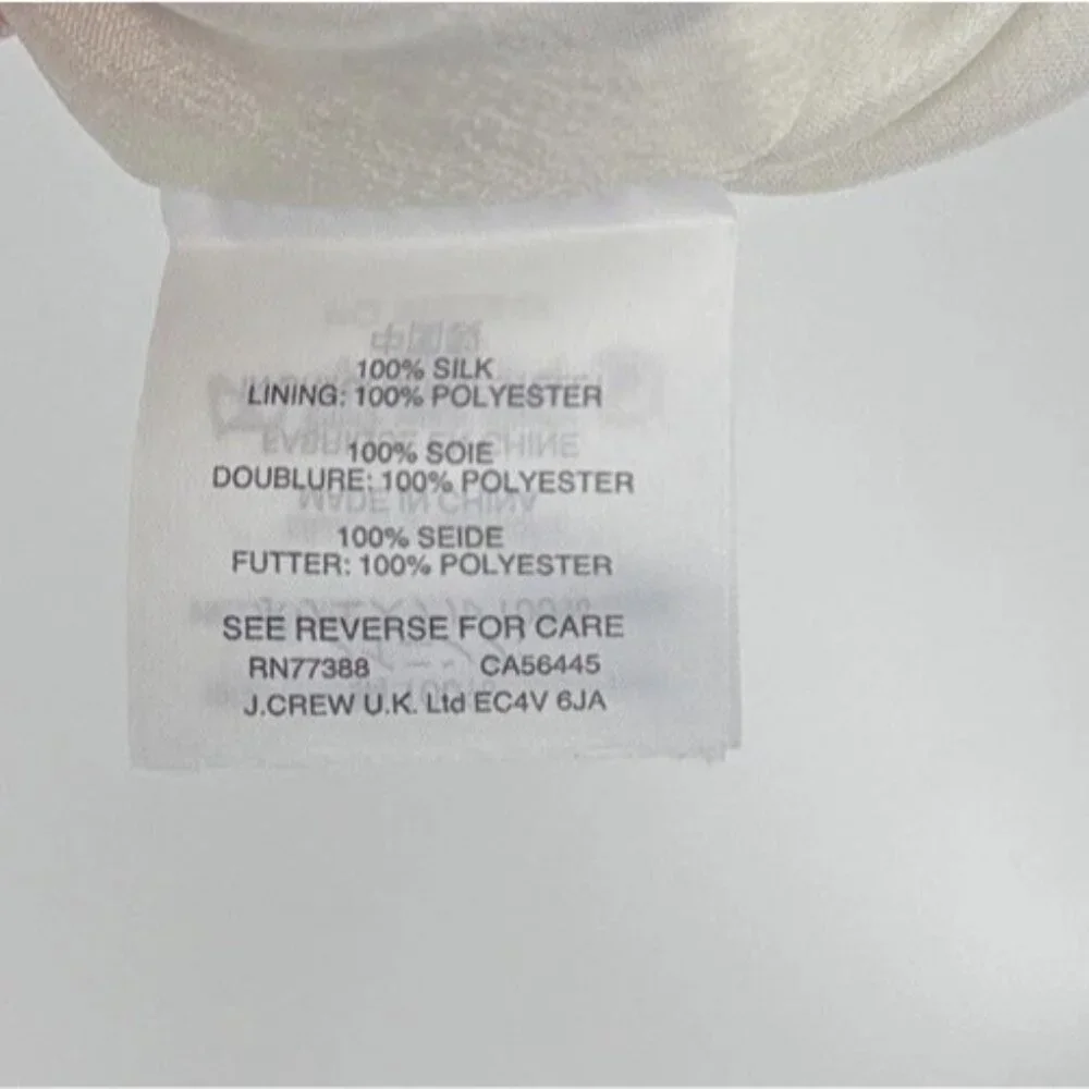 J.Crew 100% Silk Flutter‎ Sleeve Dress Size 6 Preppy Lightweight, Event